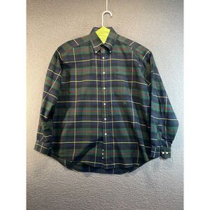 Tommy Hilfiger Shirt  Mens Large Plaid Cotton‎ Blend Business Casual